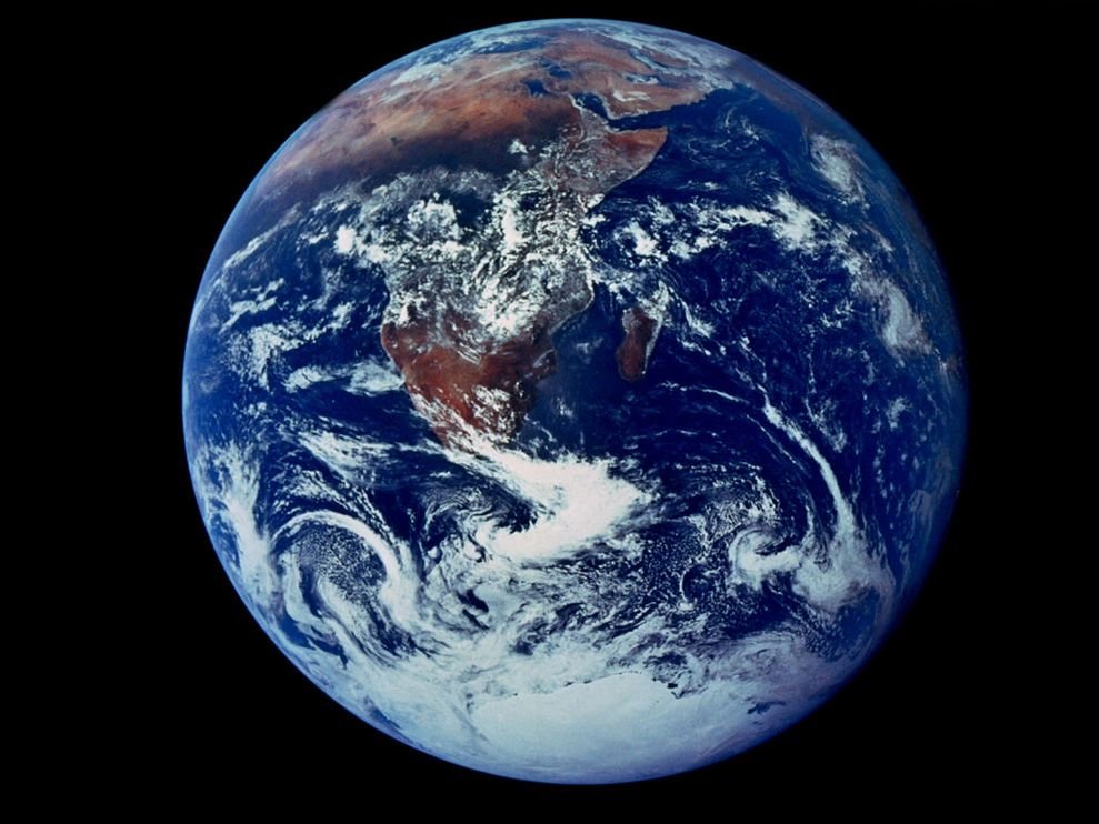 Foto de la Tierra. La-canica-azul.