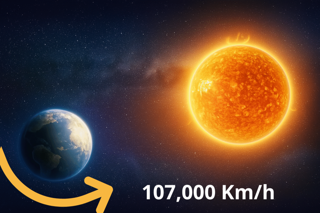 Velocidad de la Tierra alrededor del Sol-Ondasyparticulas