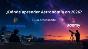 Mejores cursos de astronomía online 2026 Coursera vs Udemy